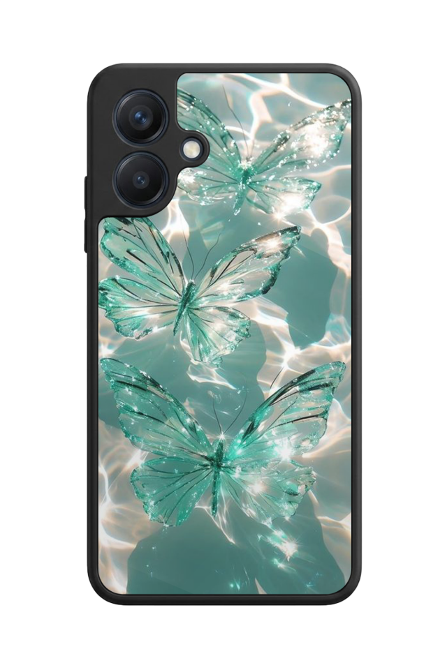 Samsung Galaxy A07 Uyumlu Kelebek Tasarımlı Glossy Premium Kılıf