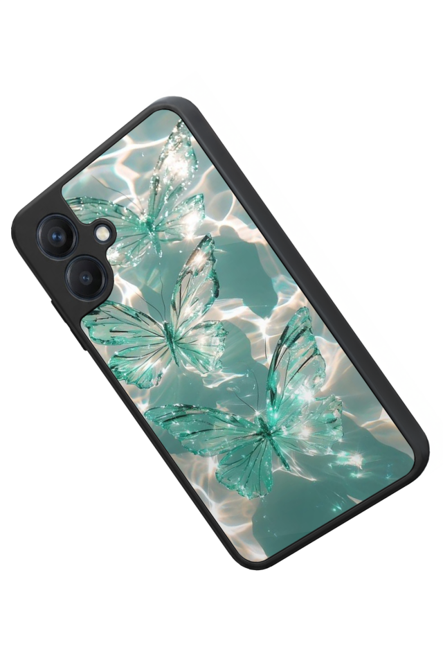 Samsung Galaxy A07 Uyumlu Kelebek Tasarımlı Glossy Premium Kılıf