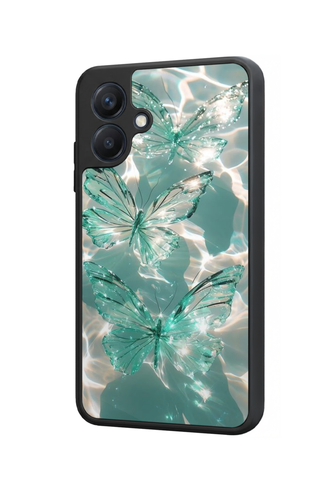 Samsung Galaxy A07 Uyumlu Kelebek Tasarımlı Glossy Premium Kılıf