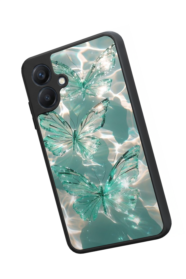 Samsung Galaxy A07 Uyumlu Kelebek Tasarımlı Glossy Premium Kılıf