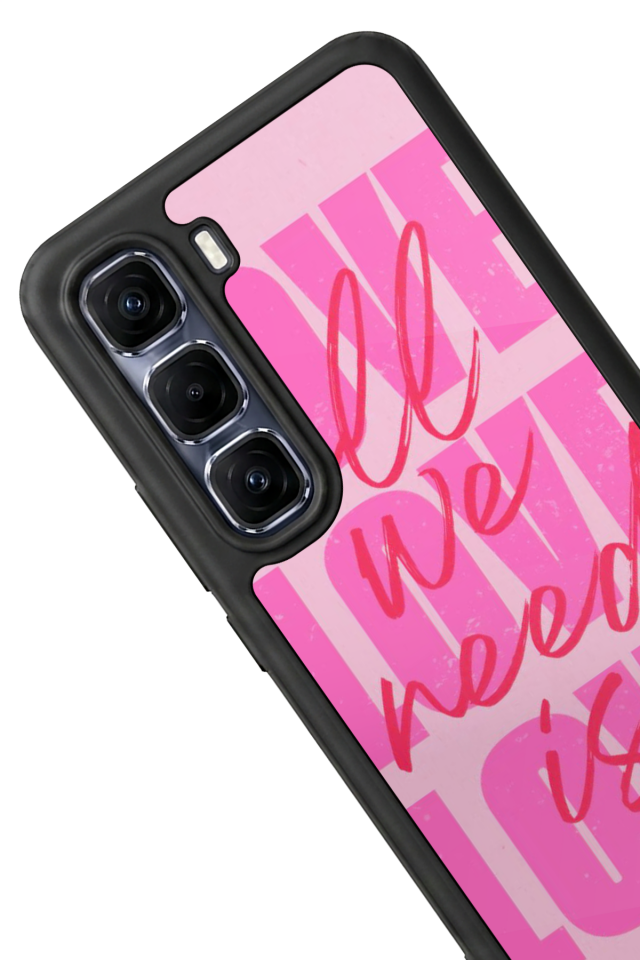 Infinix Hot 60 Pro Plus Uyumlu Love Tasarımlı Glossy Premium Kılıf