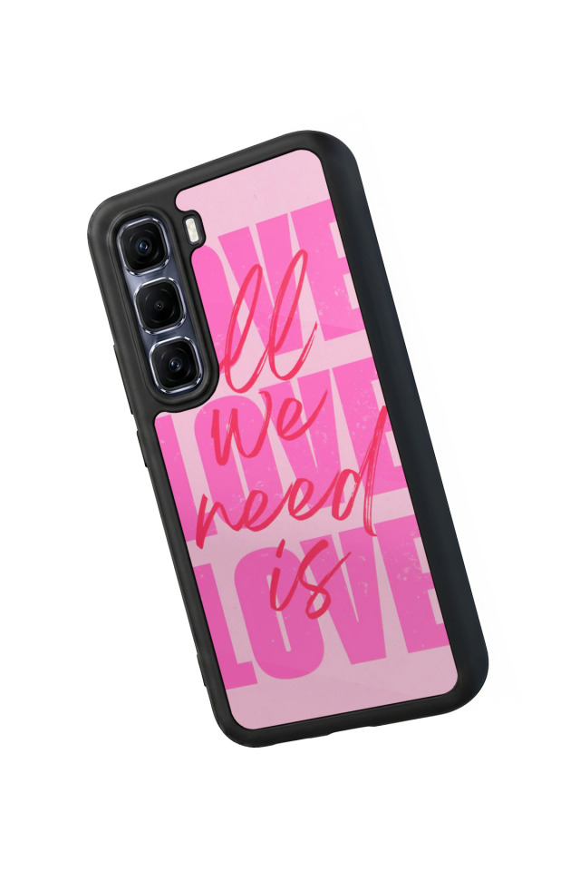 Infinix Hot 60 Pro Plus Uyumlu Love Tasarımlı Glossy Premium Kılıf