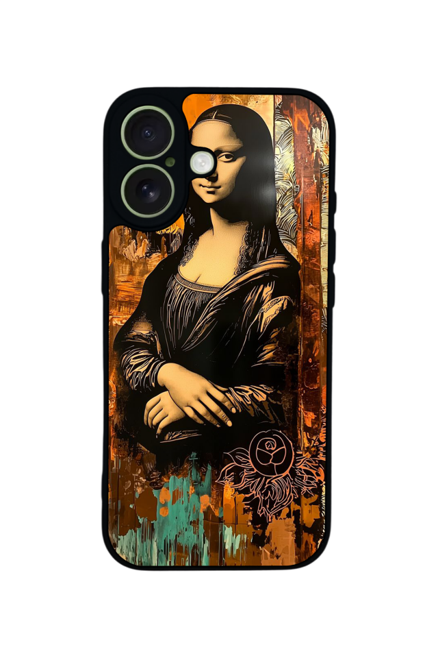 iPhone 17 Uyumlu Monalisa Tasarımlı Glossy Premium Kılıf
