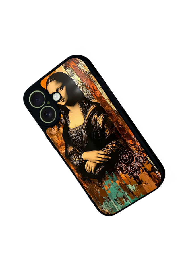 iPhone 17 Uyumlu Monalisa Tasarımlı Glossy Premium Kılıf