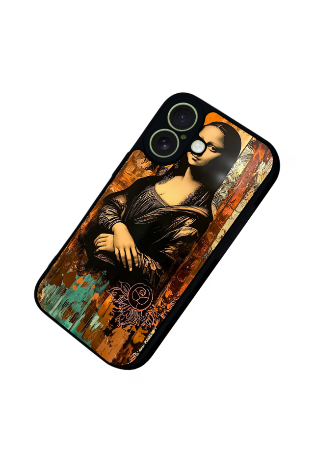 iPhone 17 Uyumlu Monalisa Tasarımlı Glossy Premium Kılıf