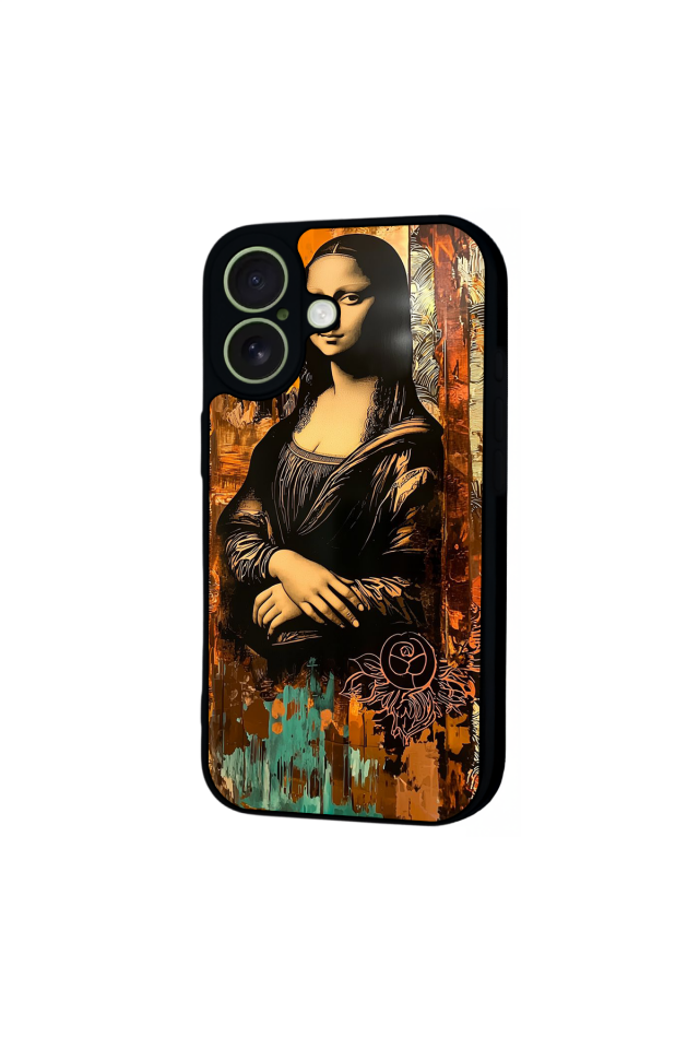 iPhone 17 Uyumlu Monalisa Tasarımlı Glossy Premium Kılıf