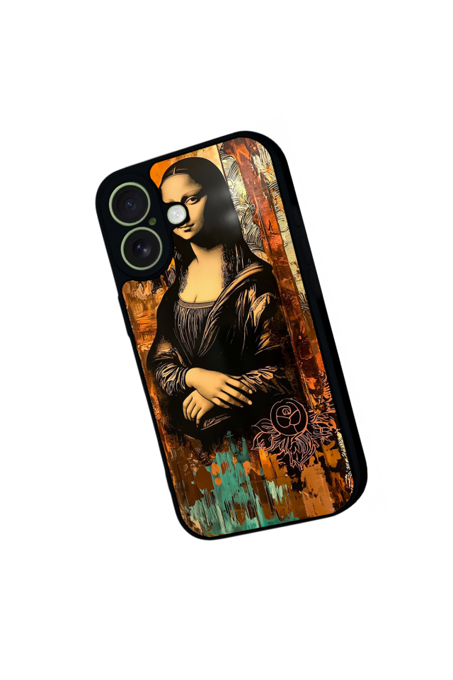 iPhone 17 Uyumlu Monalisa Tasarımlı Glossy Premium Kılıf