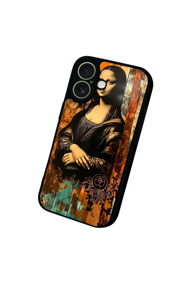 iPhone 17 Uyumlu Monalisa Tasarımlı Glossy Premium Kılıf