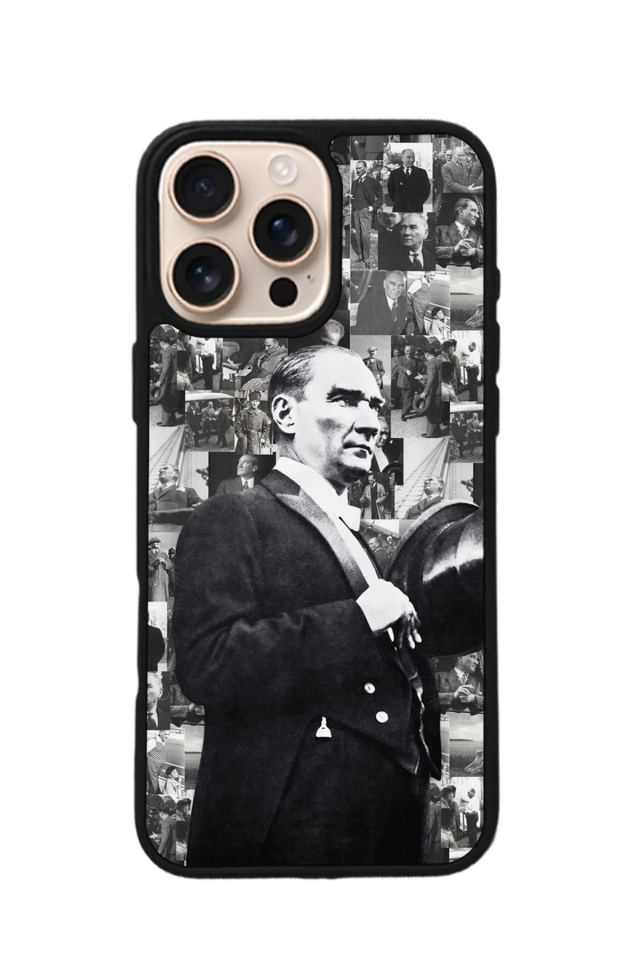 iPhone 15 Pro Max Uyumlu Mustafa Kemal Ataturk Tasarımlı Glossy Premium Kılıf