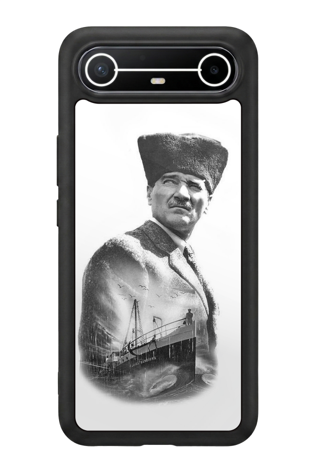 Tecno Spark Slim 5G Uyumlu Mustafa Kemal Ataturk Tasarımlı Glossy Premium Kılıf