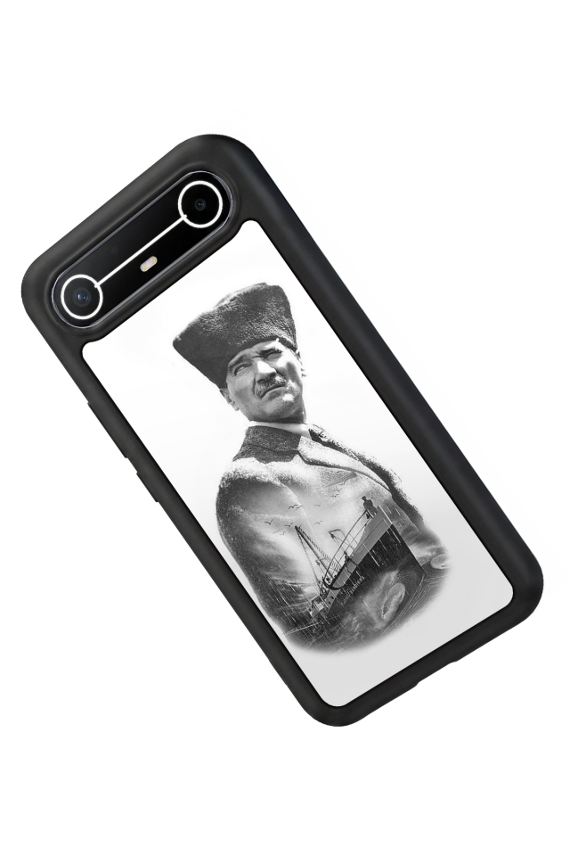Tecno Spark Slim 5G Uyumlu Mustafa Kemal Ataturk Tasarımlı Glossy Premium Kılıf