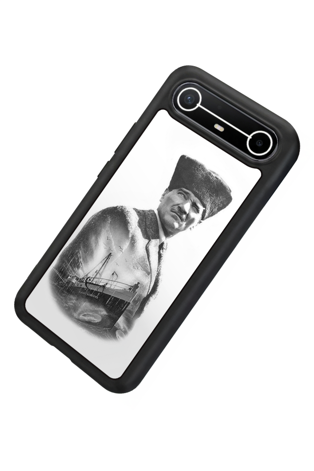 Tecno Spark Slim 5G Uyumlu Mustafa Kemal Ataturk Tasarımlı Glossy Premium Kılıf