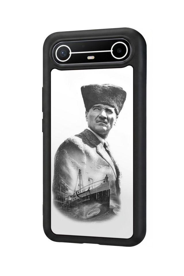 Tecno Spark Slim 5G Uyumlu Mustafa Kemal Ataturk Tasarımlı Glossy Premium Kılıf
