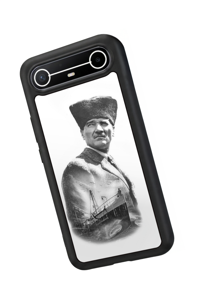 Tecno Spark Slim 5G Uyumlu Mustafa Kemal Ataturk Tasarımlı Glossy Premium Kılıf