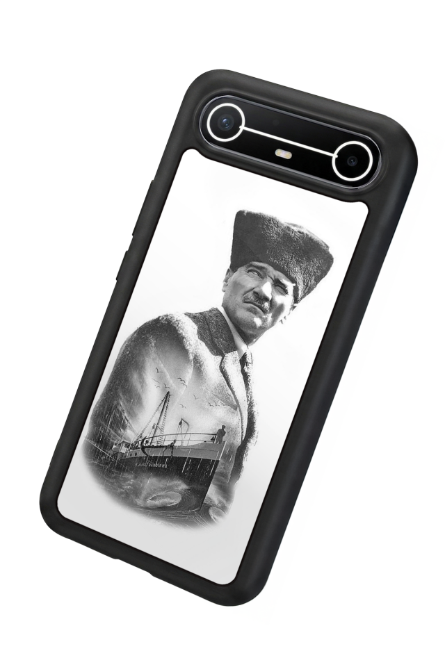 Tecno Spark Slim 5G Uyumlu Mustafa Kemal Ataturk Tasarımlı Glossy Premium Kılıf