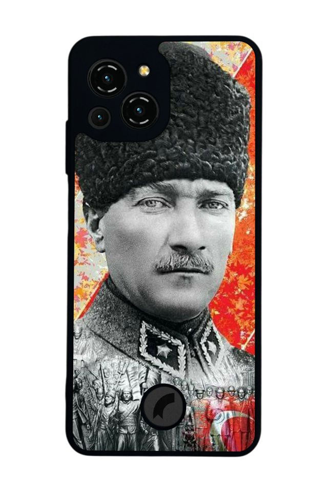 Reeder S23 Pro Max Uyumlu Mustafa Kemal Ataturk Tasarımlı Glossy Premium Kılıf