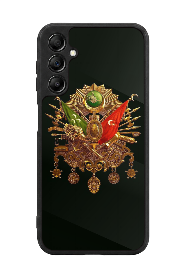 Samsung Galaxy A14 Uyumlu Osmanli Tugrasi Tasarımlı Glossy Premium Kılıf