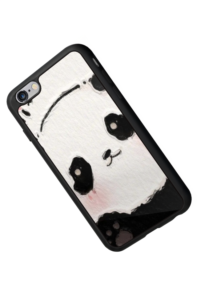 iPhone 6 Plus Uyumlu Panda Tasarımlı Glossy Premium Kılıf