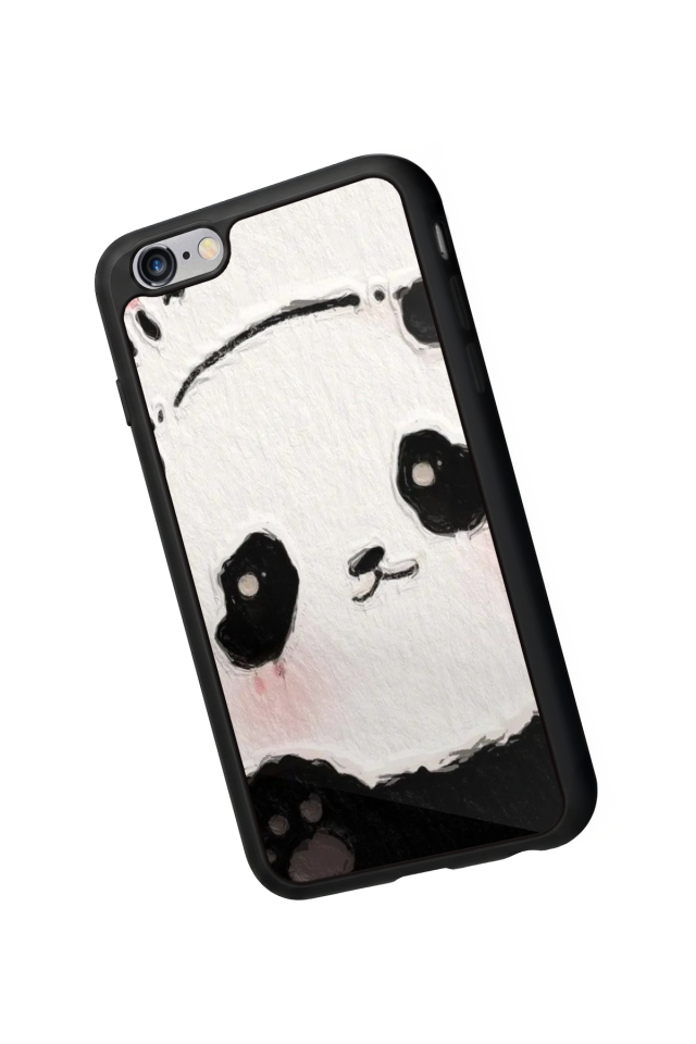 iPhone 6 Plus Uyumlu Panda Tasarımlı Glossy Premium Kılıf