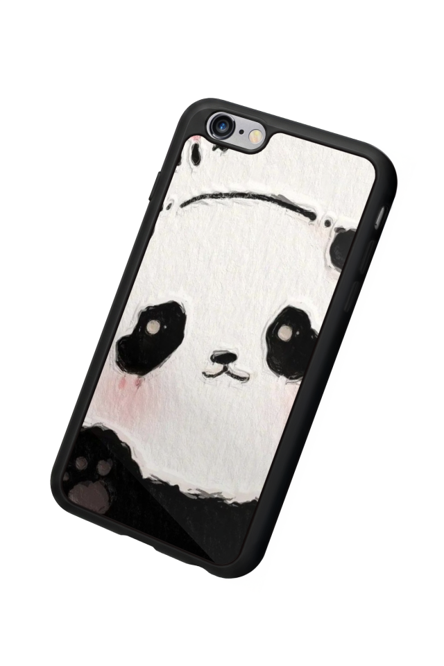 iPhone 6 Plus Uyumlu Panda Tasarımlı Glossy Premium Kılıf