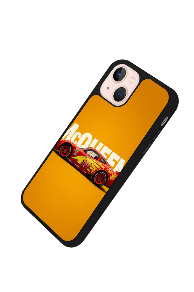 iPhone 13/14 Uyumlu Şimsek McQueen Tasarımlı Glossy Premium Kılıf