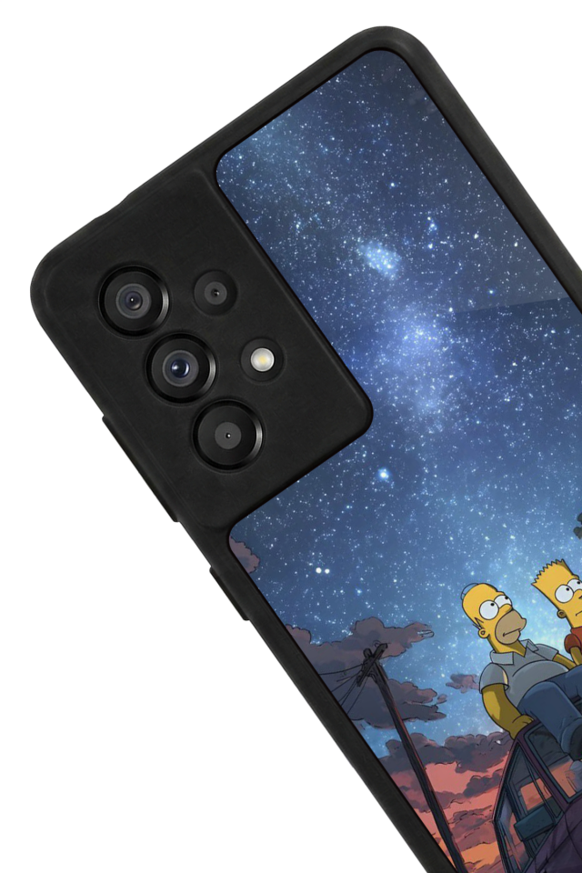 Samsung Galaxy A73 Uyumlu The Simpsons Tasarımlı Glossy Premium Kılıf