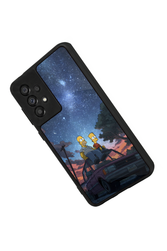 Samsung Galaxy A73 Uyumlu The Simpsons Tasarımlı Glossy Premium Kılıf