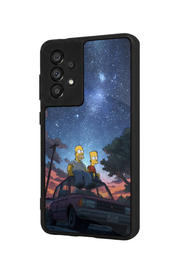 Samsung Galaxy A73 Uyumlu The Simpsons Tasarımlı Glossy Premium Kılıf