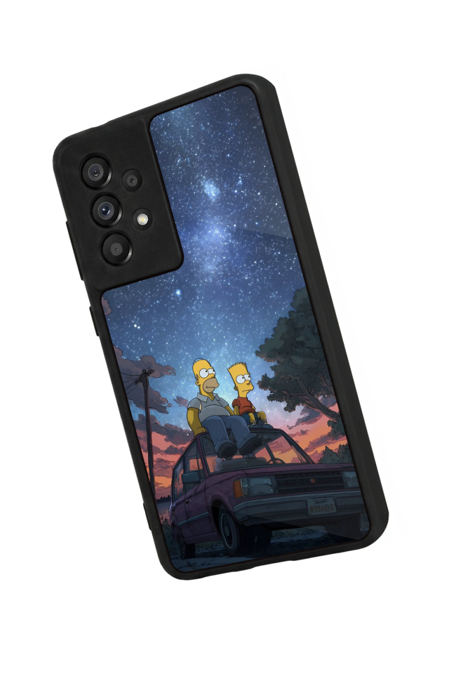 Samsung Galaxy A73 Uyumlu The Simpsons Tasarımlı Glossy Premium Kılıf