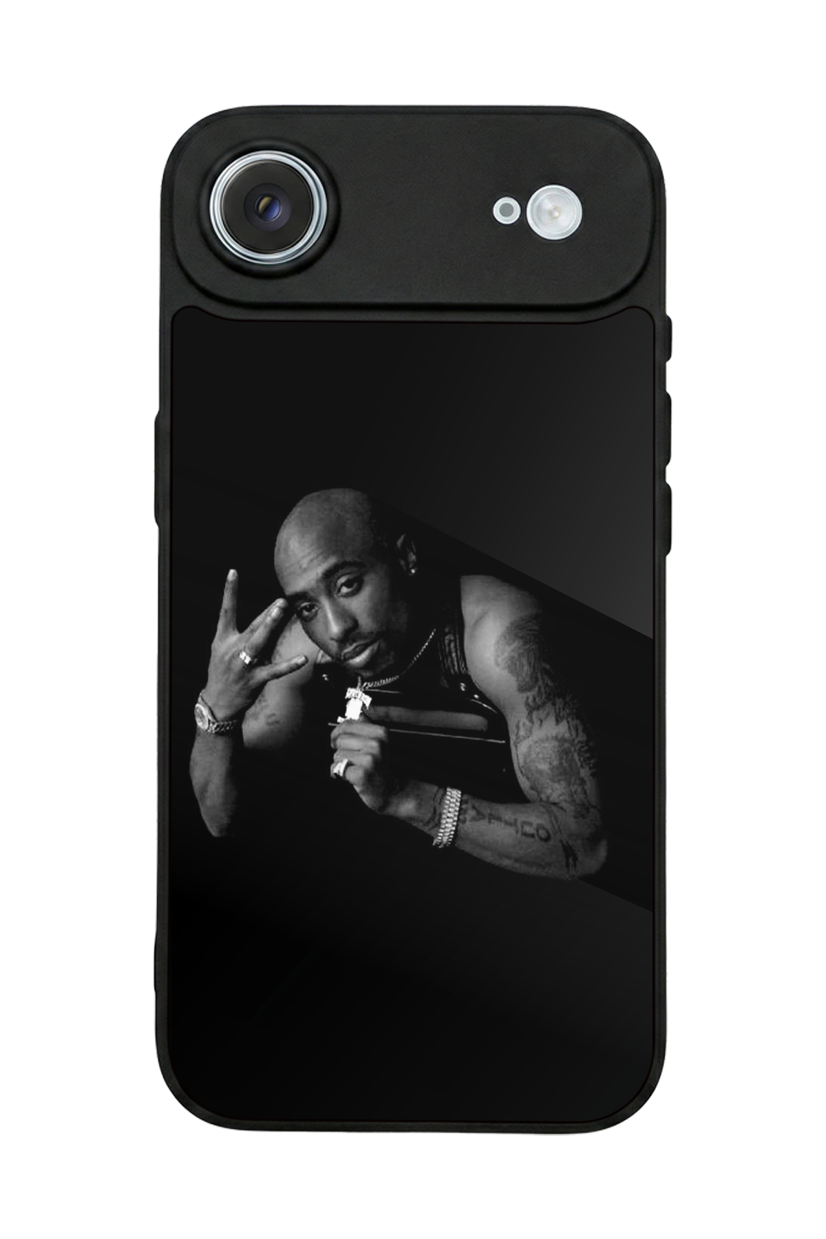 iPhone 17 Air Uyumlu Tupac Tasarımlı Glossy Premium Kılıf