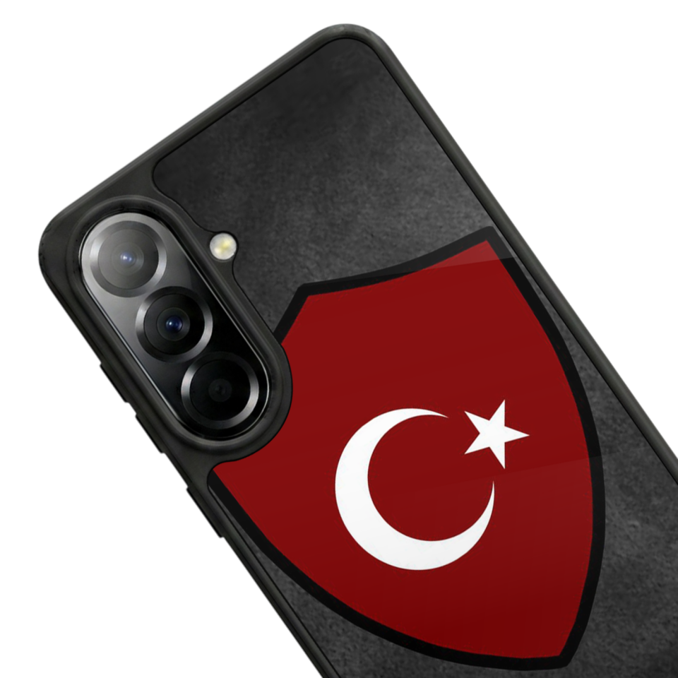 Samsung Galaxy A37 Uyumlu Türk Bayragi Tasarımlı Glossy Premium Kılıf
