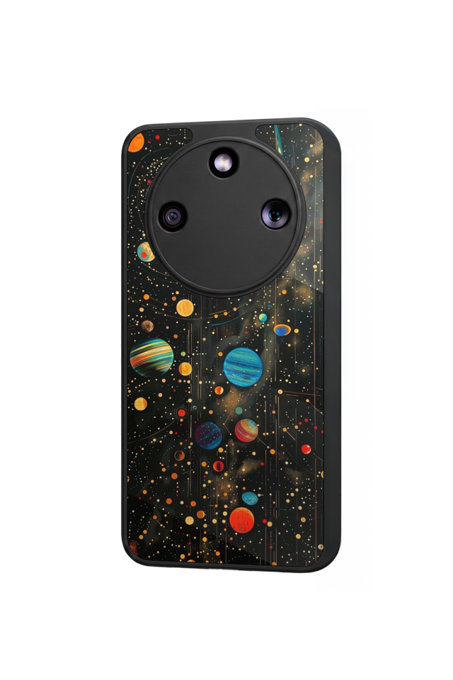 Honor Magic 8 Lite Uyumlu Uzay Tasarımlı Glossy Premium Kılıf