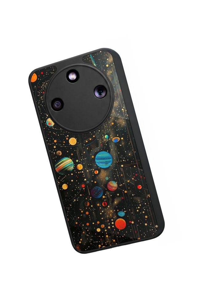 Honor Magic 8 Lite Uyumlu Uzay Tasarımlı Glossy Premium Kılıf