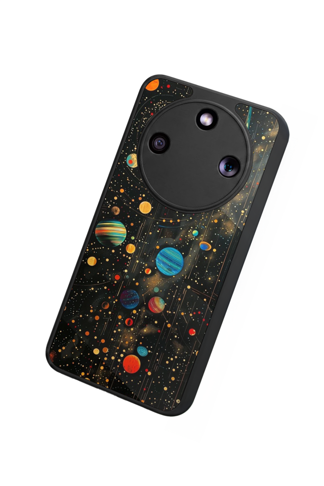 Honor Magic 8 Lite Uyumlu Uzay Tasarımlı Glossy Premium Kılıf
