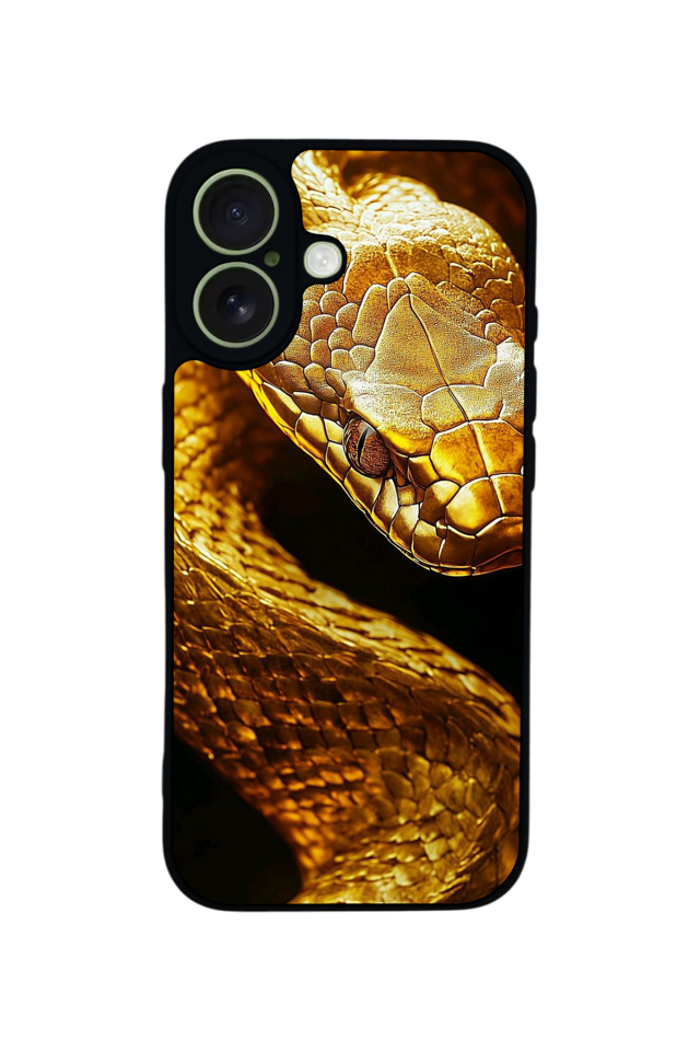 iPhone 17 Uyumlu Yılan Tasarımlı Glossy Premium Kılıf