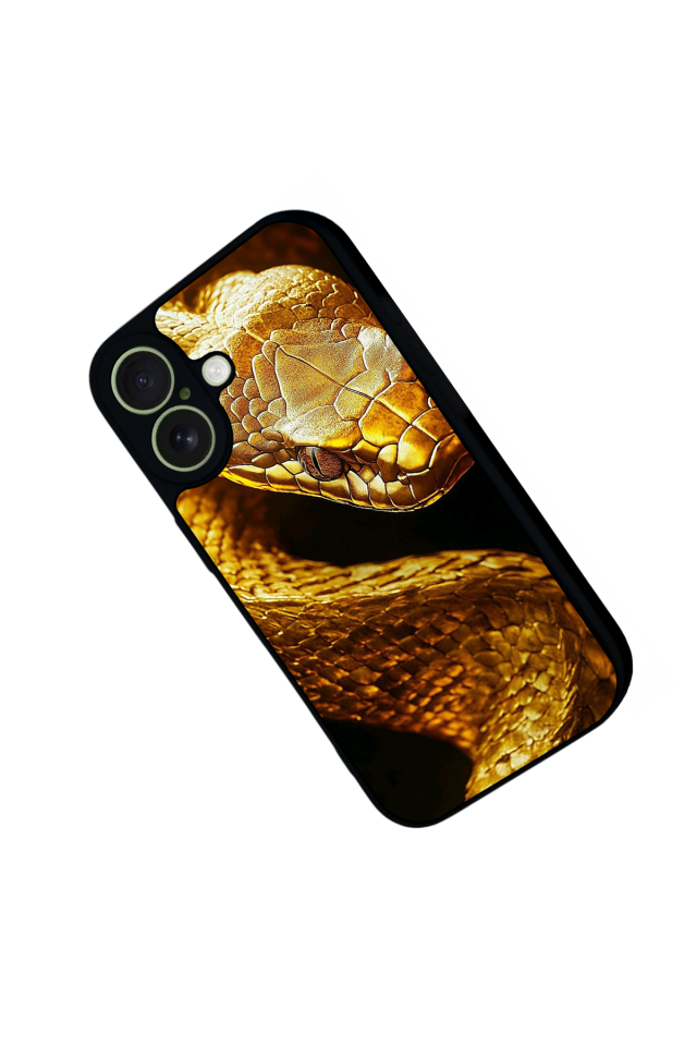 iPhone 17 Uyumlu Yılan Tasarımlı Glossy Premium Kılıf