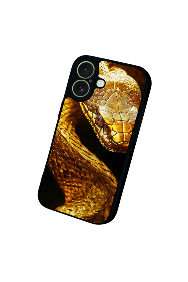 iPhone 17 Uyumlu Yılan Tasarımlı Glossy Premium Kılıf