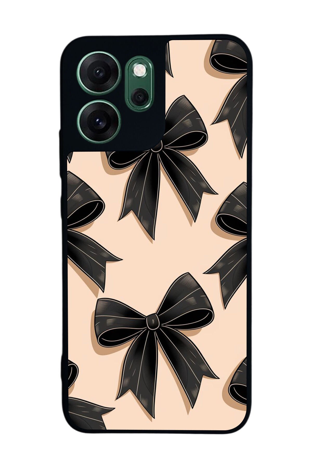 Oppo Reno 14F Uyumlu Kurdele Tasarımlı Glossy Premium Kılıf