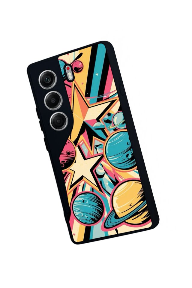 Tecno Camon 40 Uyumlu Uzay Tasarımlı Glossy Premium Kılıf