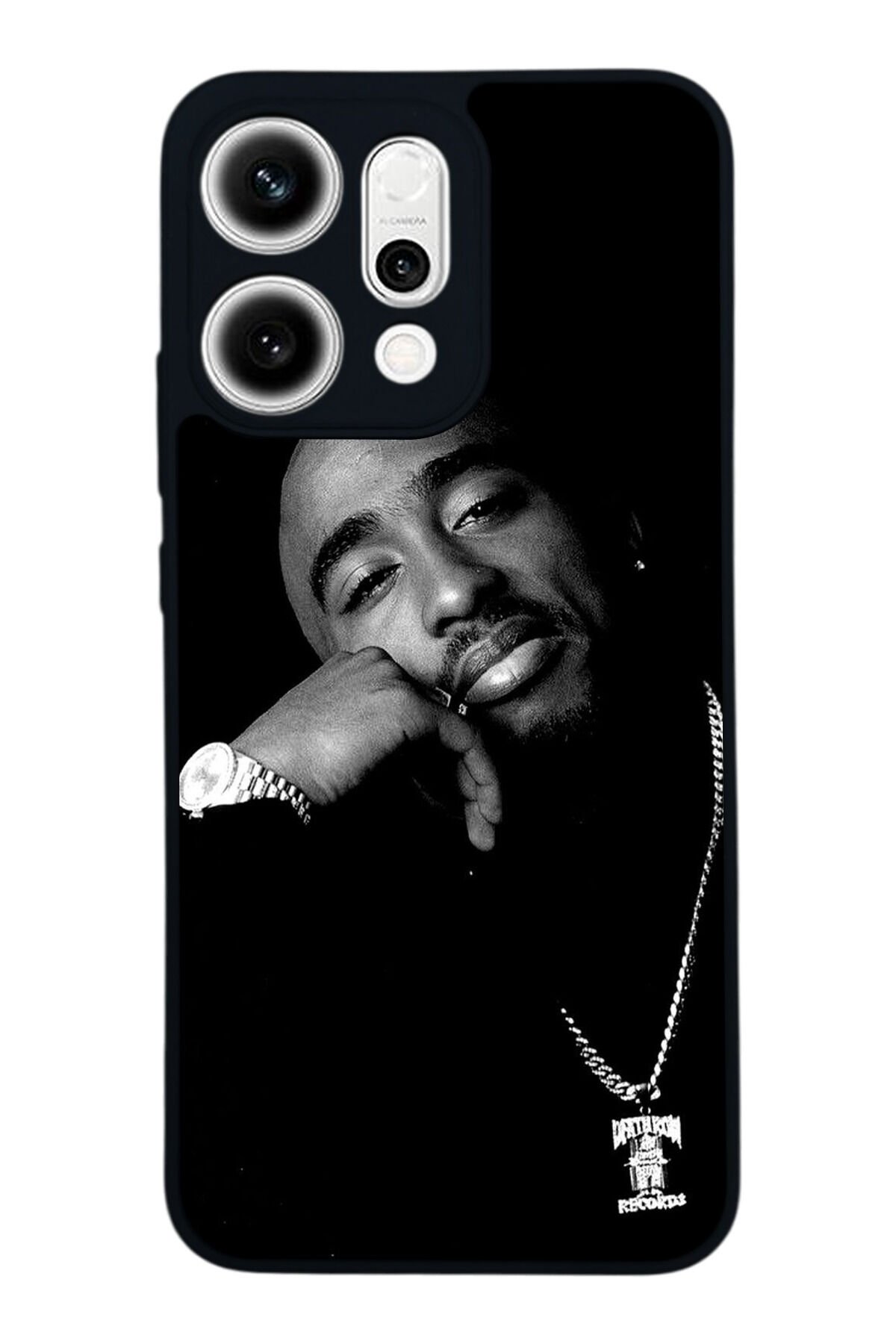Oppo Reno 14 Uyumlu Tupac Tasarımlı Glossy Premium Kılıf