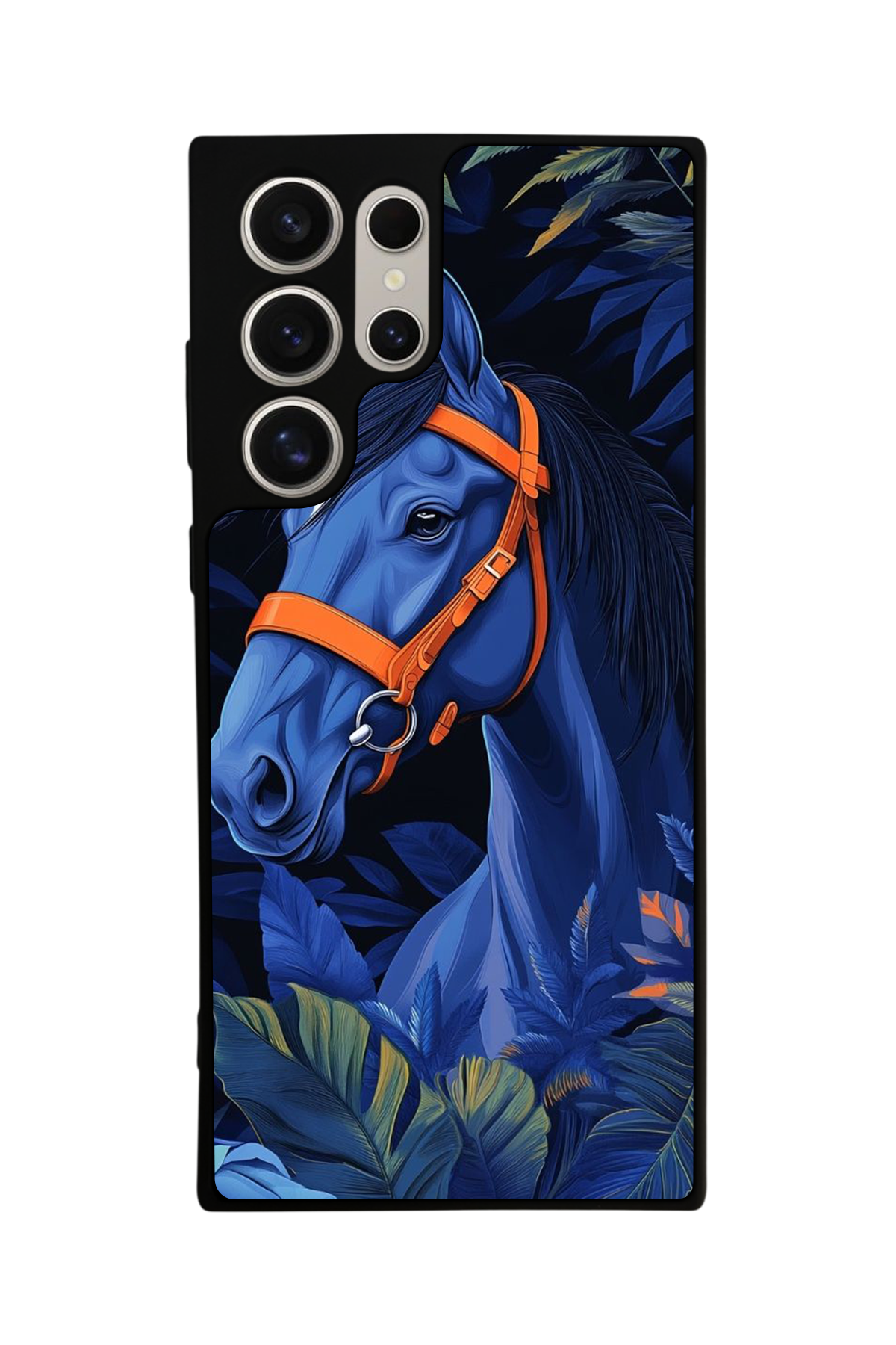 Samsung Galaxy S22 Ultra Uyumlu At Horse Tasarımlı Glossy Premium Kılıf