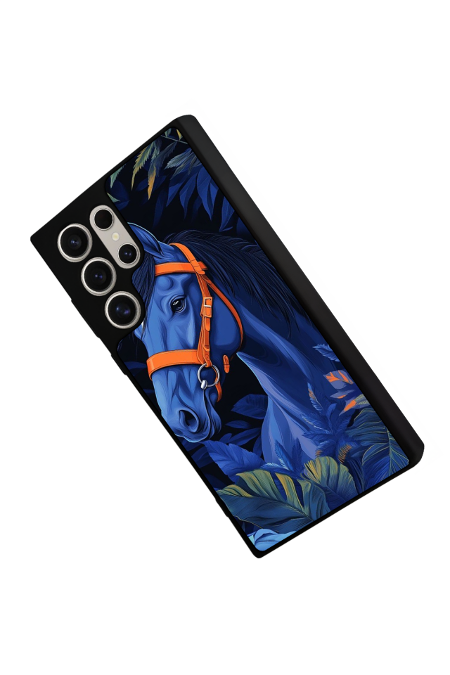 Samsung Galaxy S22 Ultra Uyumlu At Horse Tasarımlı Glossy Premium Kılıf