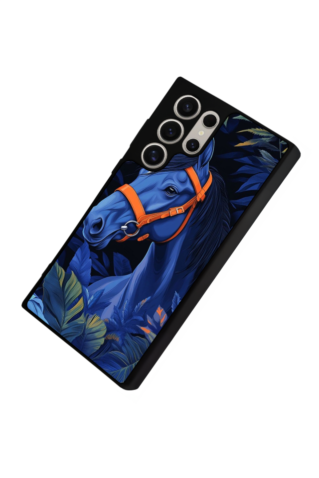 Samsung Galaxy S22 Ultra Uyumlu At Horse Tasarımlı Glossy Premium Kılıf