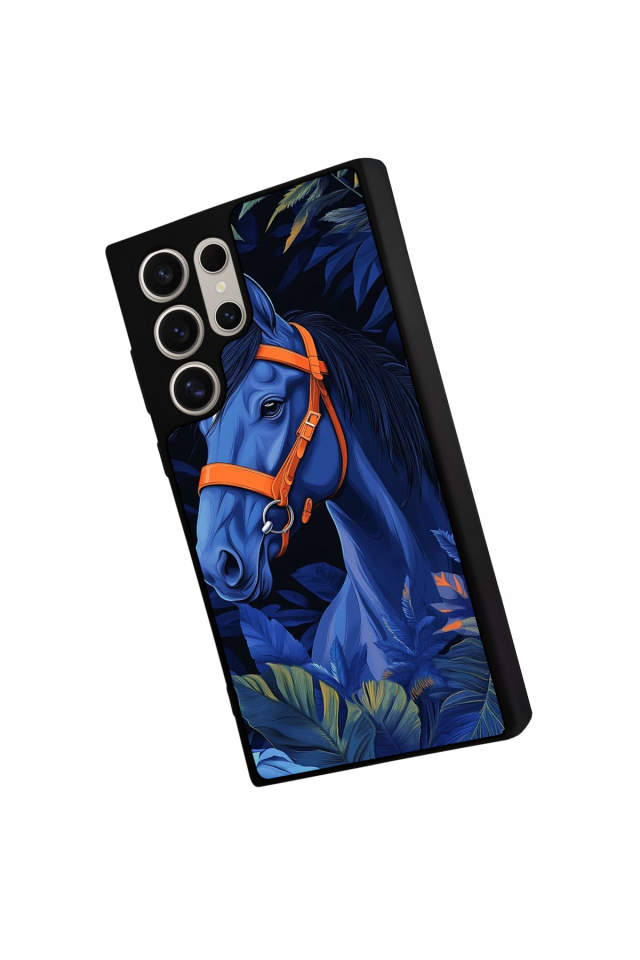 Samsung Galaxy S22 Ultra Uyumlu At Horse Tasarımlı Glossy Premium Kılıf