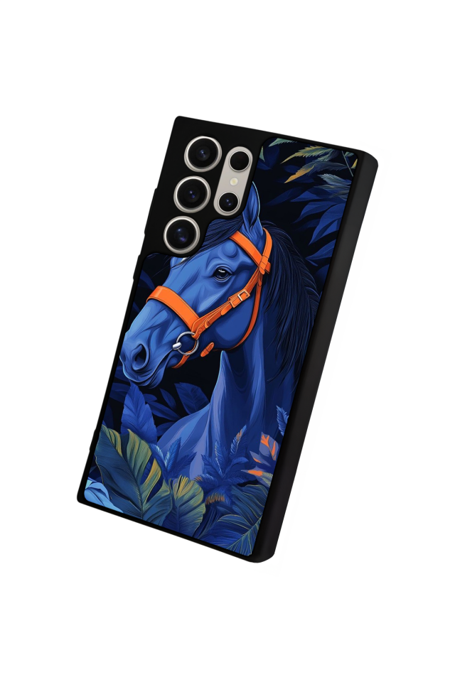 Samsung Galaxy S22 Ultra Uyumlu At Horse Tasarımlı Glossy Premium Kılıf