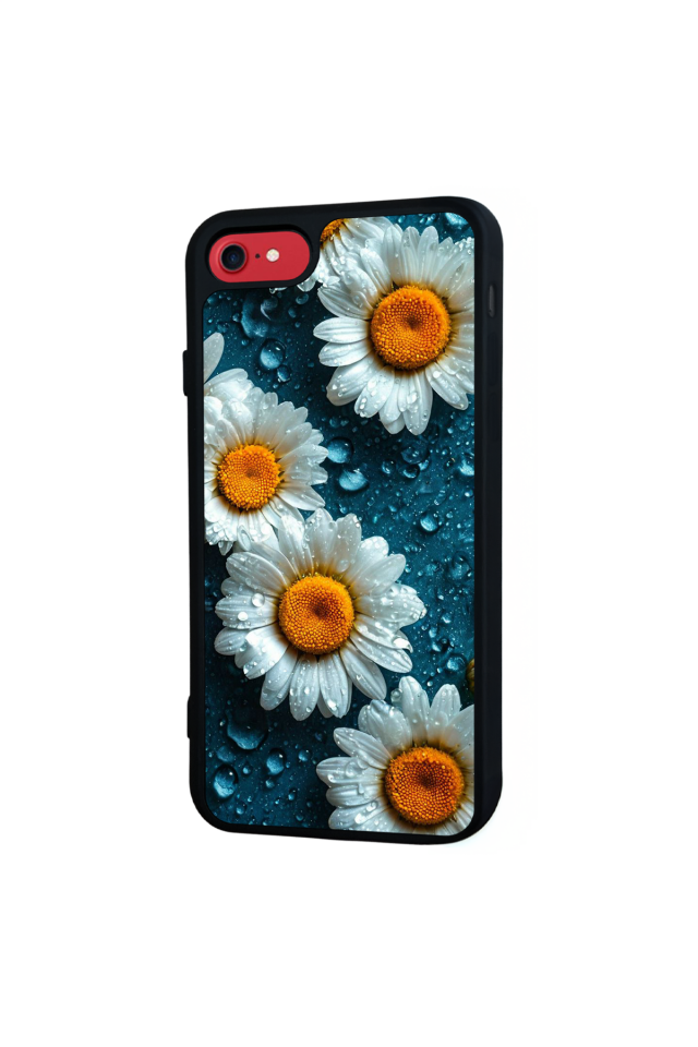 iPhone SE Uyumlu Cicek Tasarımlı Glossy Premium Kılıf