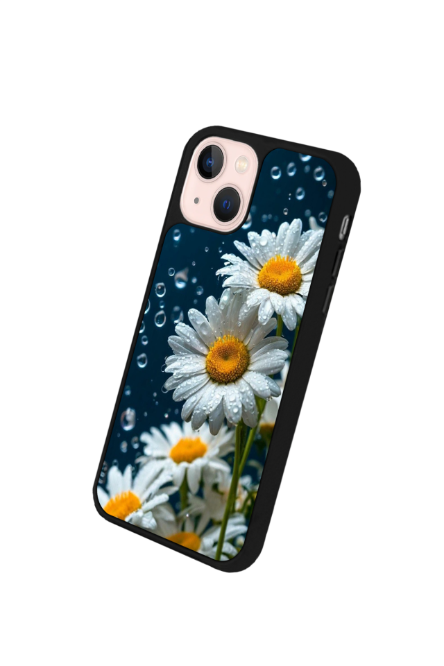 iPhone 15 Uyumlu Cicek Tasarımlı Glossy Premium Kılıf