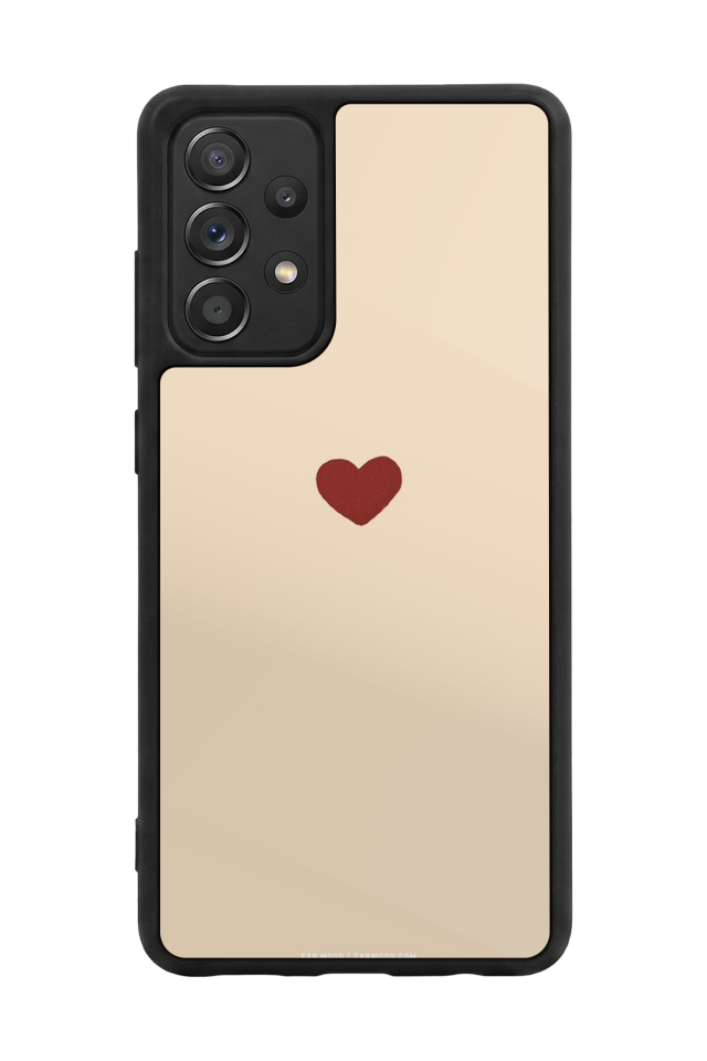 Samsung Galaxy A72 Uyumlu Kalp Love Tasarımlı Glossy Premium Kılıf