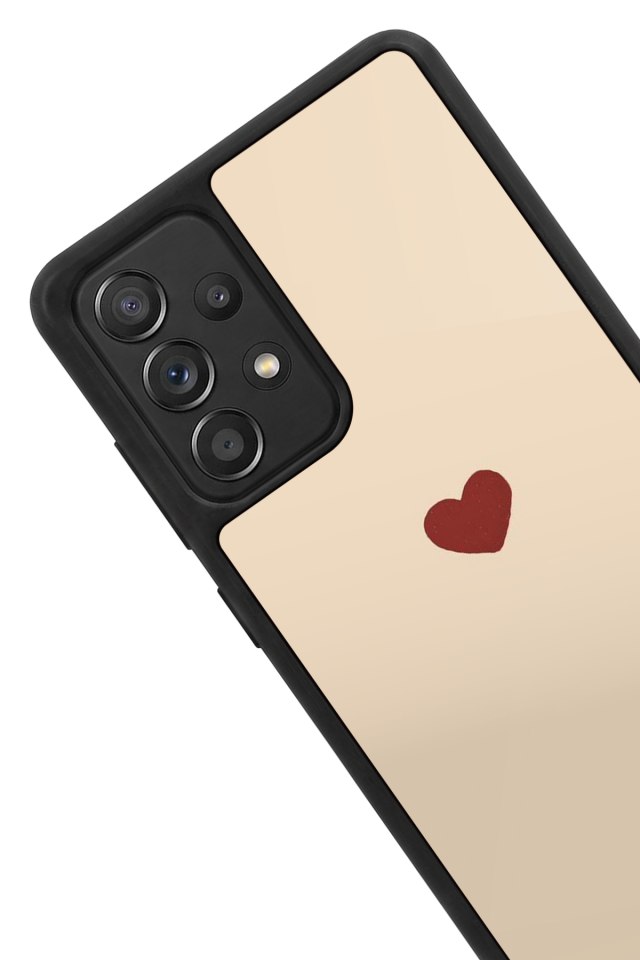 Samsung Galaxy A72 Uyumlu Kalp Love Tasarımlı Glossy Premium Kılıf
