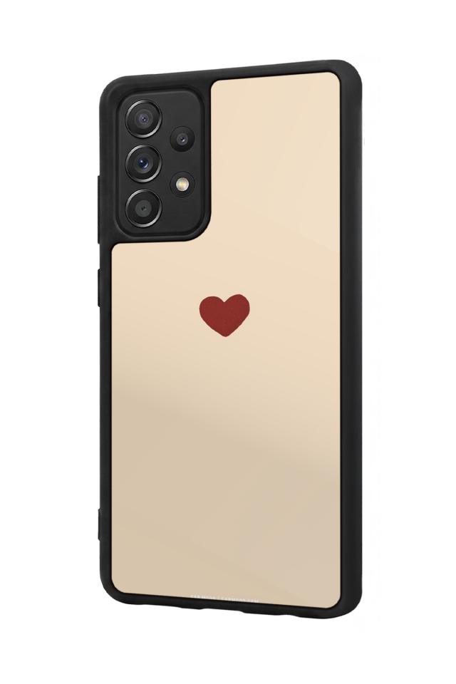 Samsung Galaxy A72 Uyumlu Kalp Love Tasarımlı Glossy Premium Kılıf